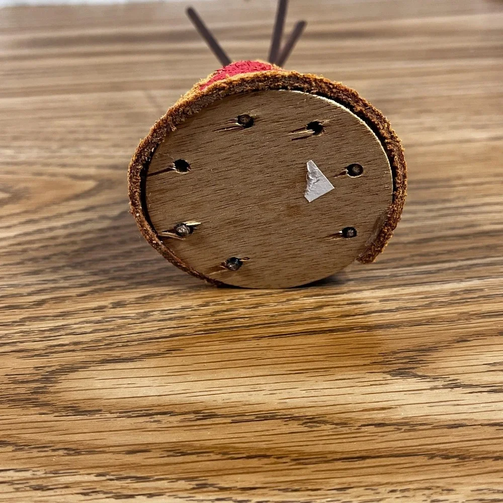 Miniature Teepee Incense Holder Rustic Leather Native American‎ Style Decor
